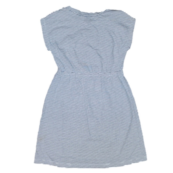 BLACK and White Striped Short Sleeve Dress - Picture 3 of 3